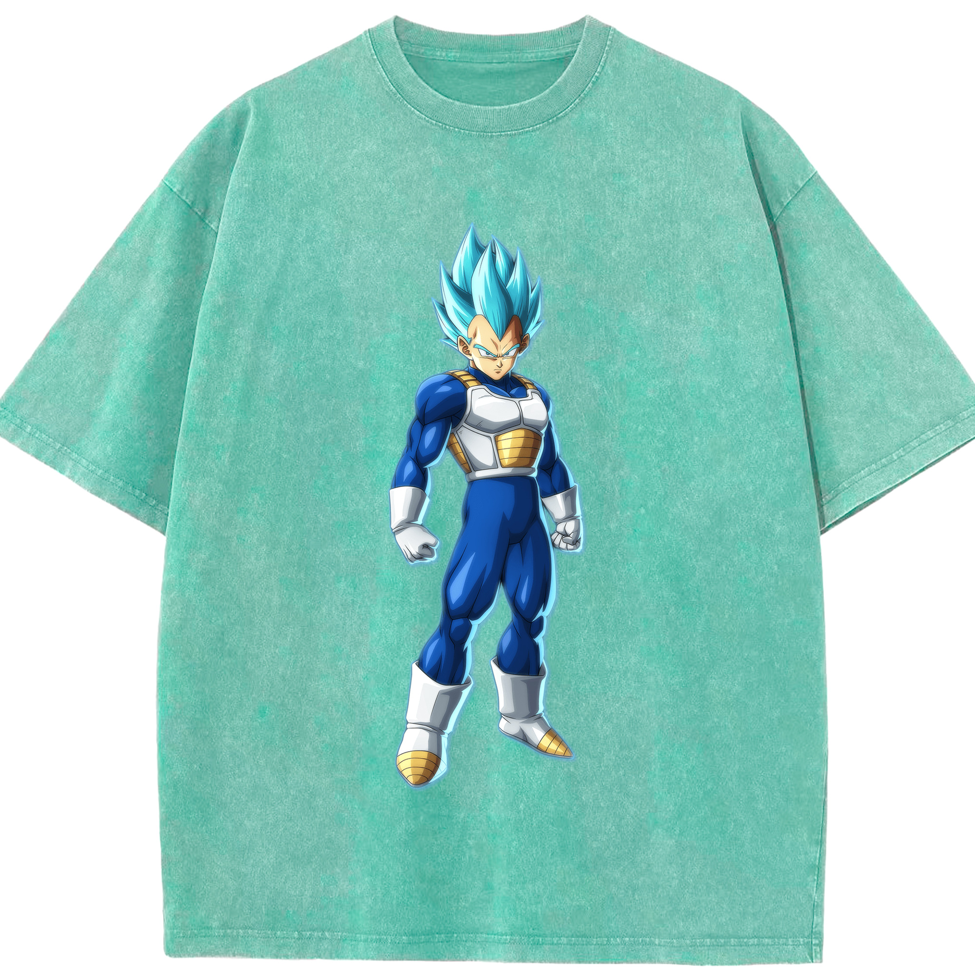 （画像用） ドラゴンボール ベジータ四世（Bejīta Yonsei）DRAGON BALL Vegeta IV 綿100% ヴィンテージ風 半袖Tシャツ（フロントプリント）